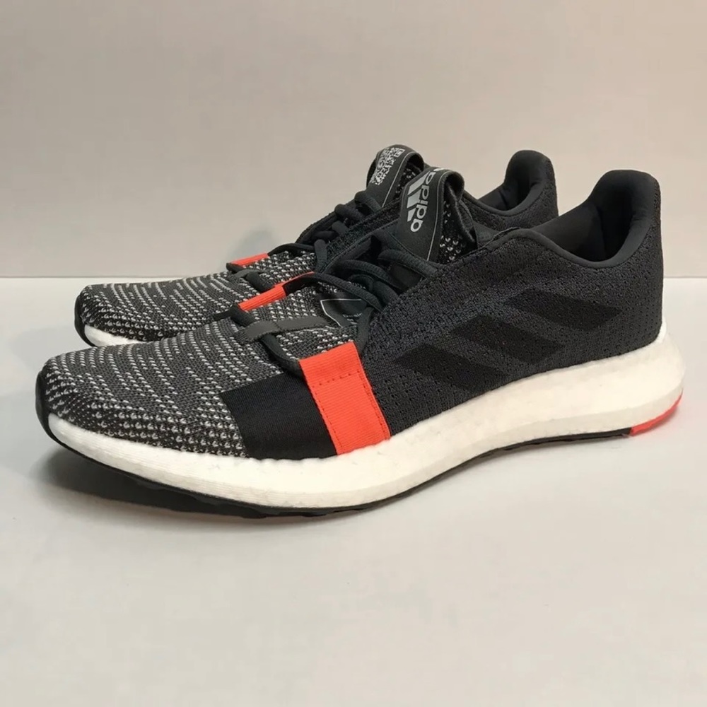 Adidas SenseBOOST GO Running Shoes Men’s Size 9 Hi Red Coral Sneakers